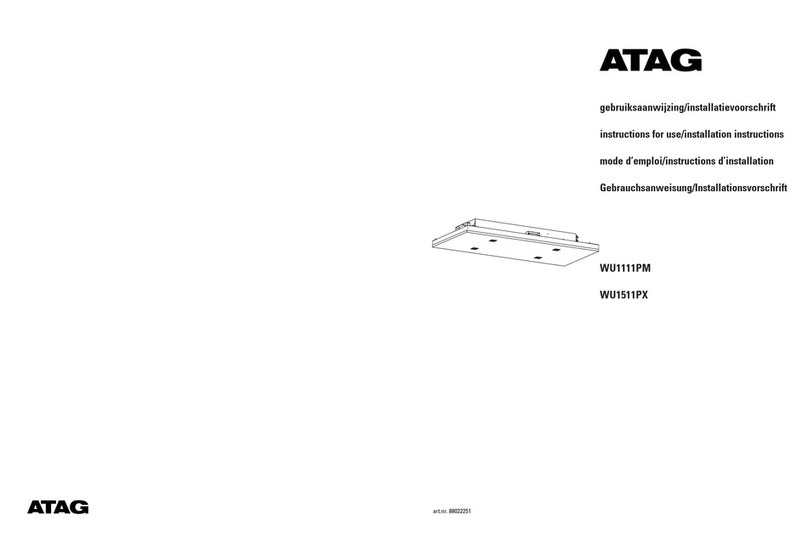Atag WU1111PM User manual