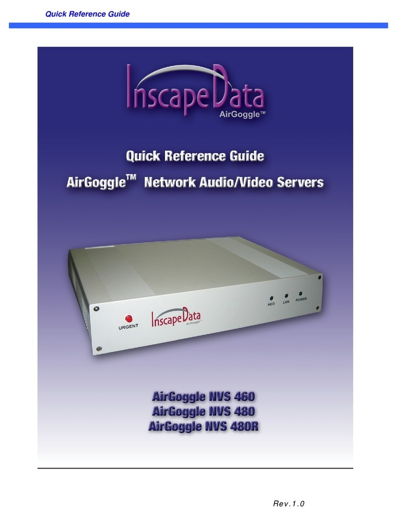 Inscape Data AirGoggle NVS 460 Quick reference guide