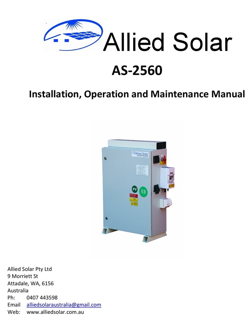 Allied AS-2560 Installation, operation and maintenance manual Allied AS-2560 Installation, operation and maintenance manual