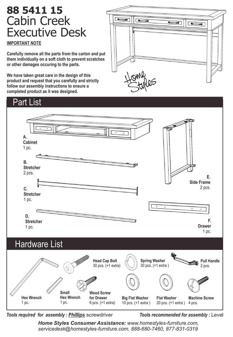 Home Styles Cabin Creek 88 5411 15 quick start guide