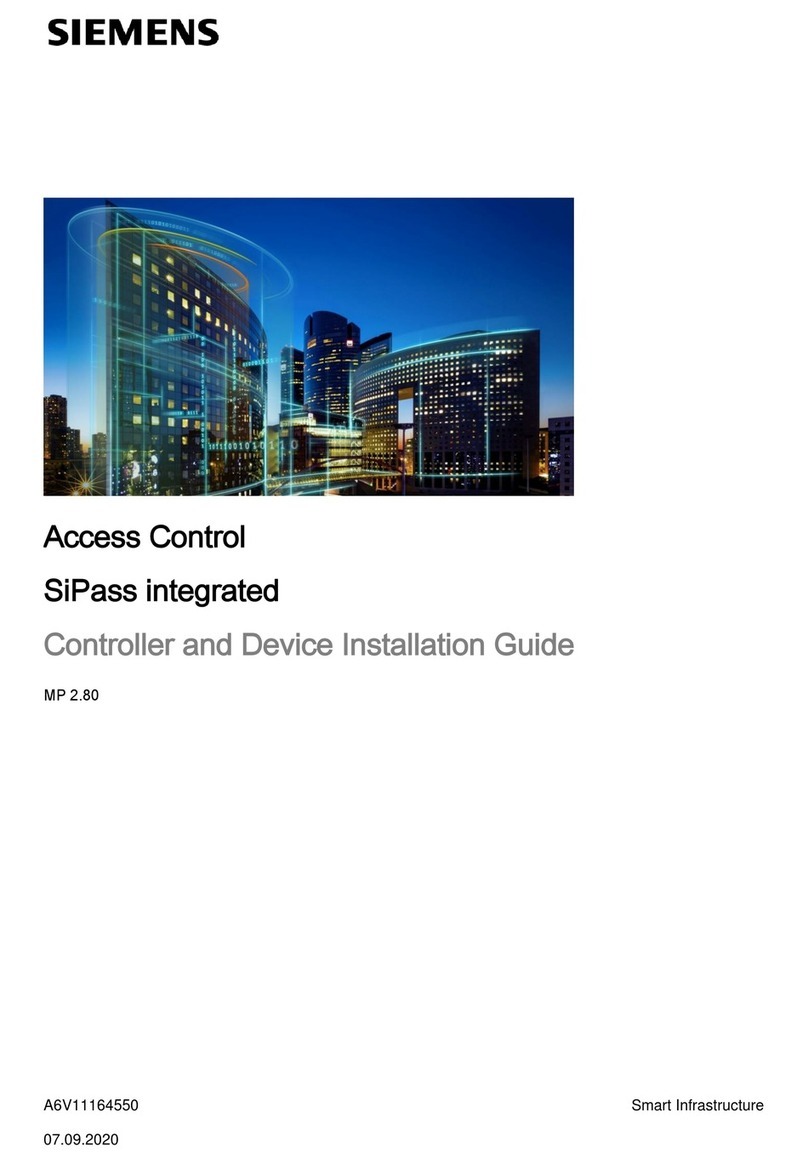 Siemens SiPass integrated User manual