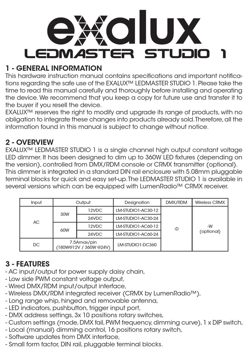 Exalux LEDMASTER STUDIO 1 user manual