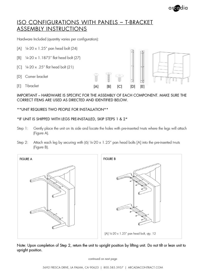 Arcadia ISO Assembly instructions Arcadia ISO Assembly instructions