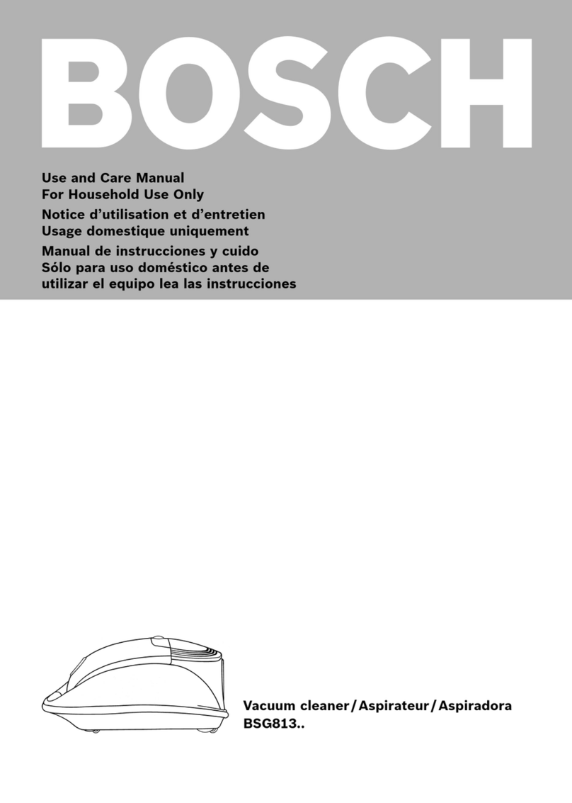 Bosch BSG813 Series use and care manual