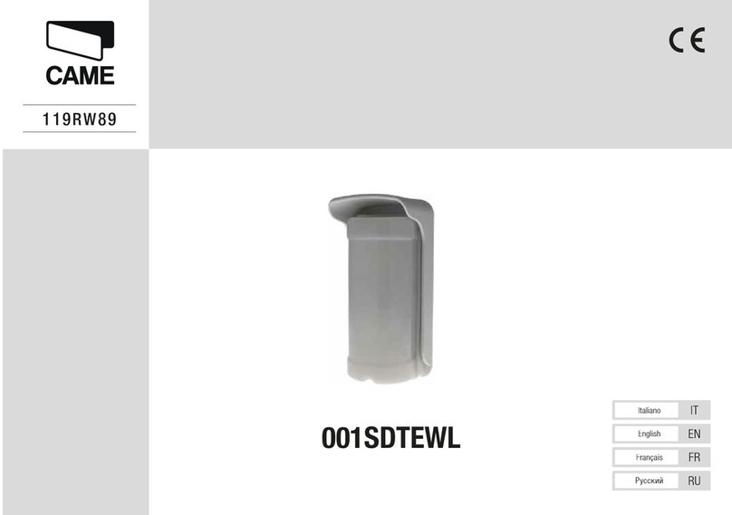 CAME 001SDTEWL manual