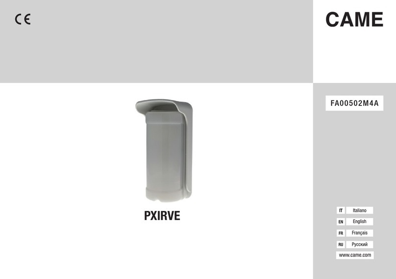 CAME PXIRVE manual