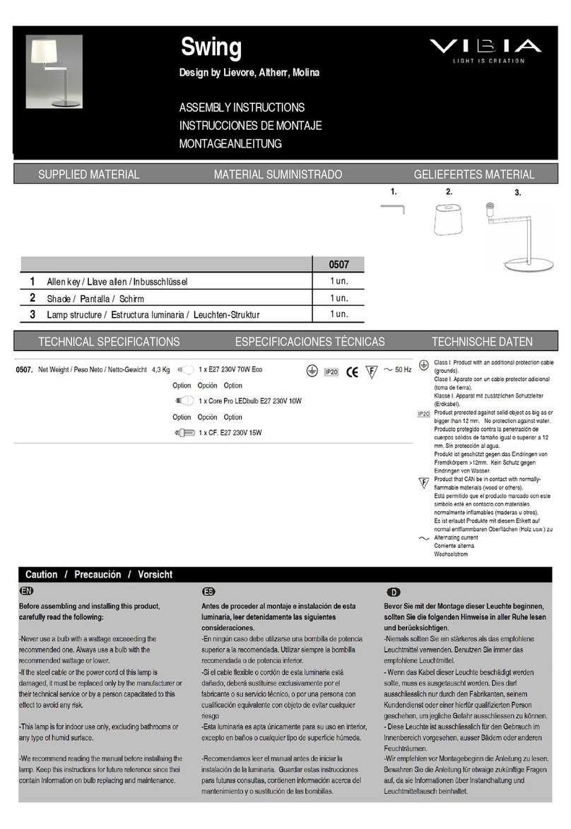 VIBIA Swing 0507 User manual