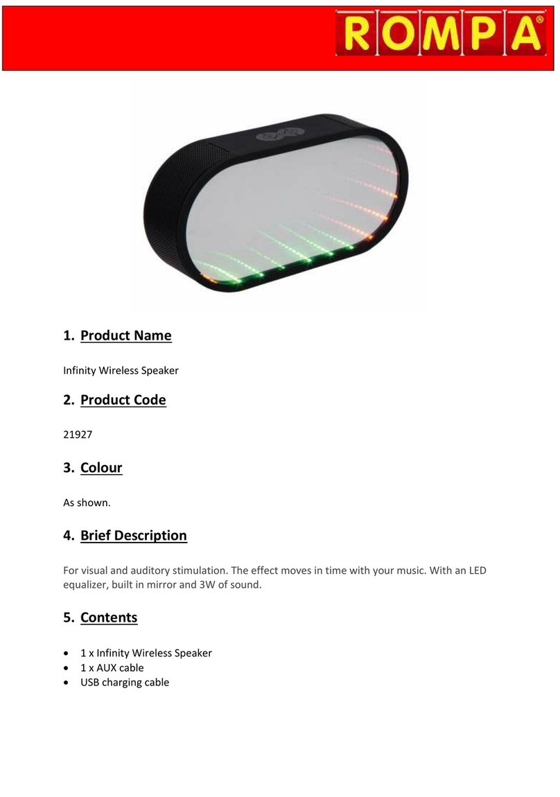 Rompa Infinity manual