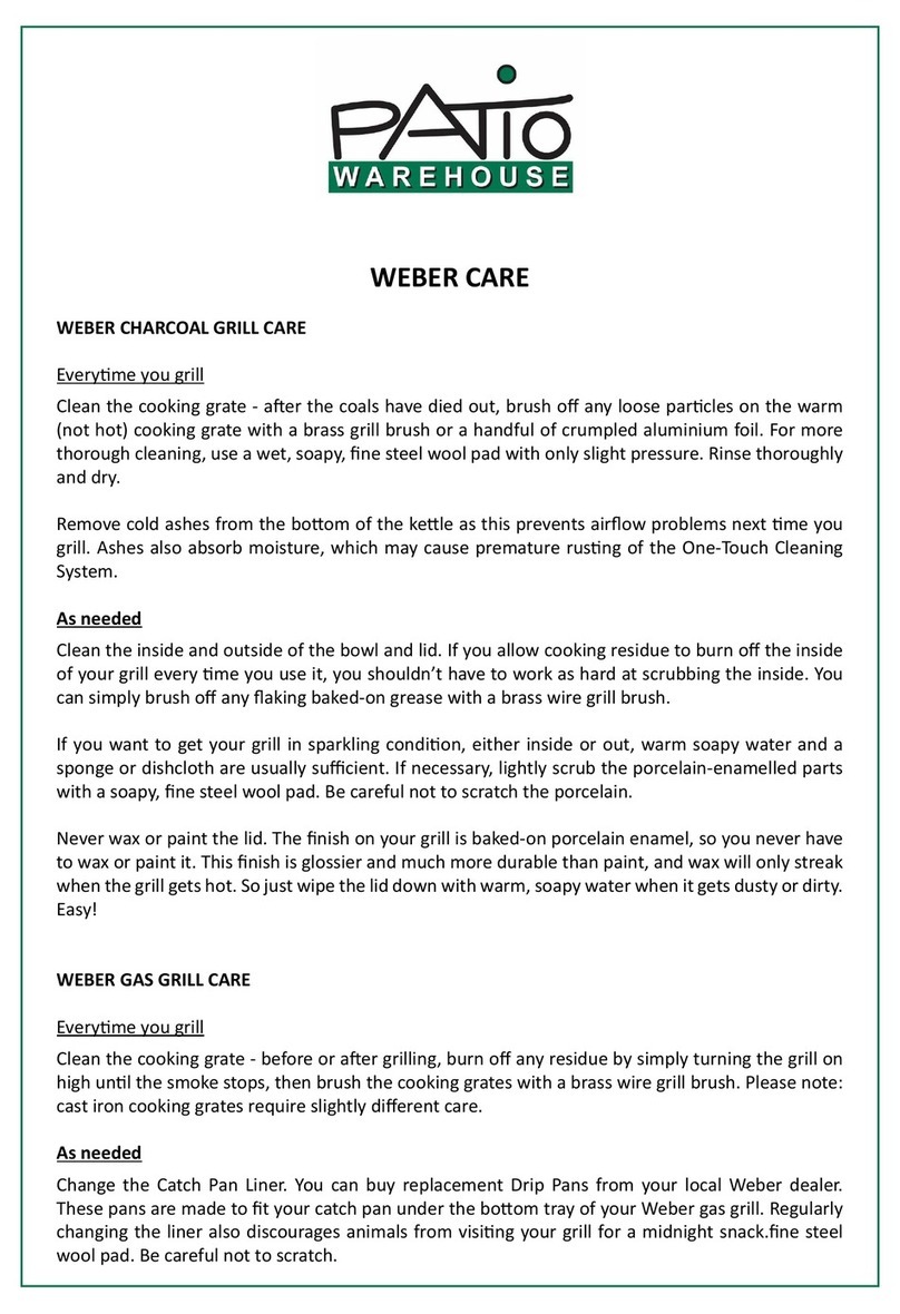 patio Weber Care