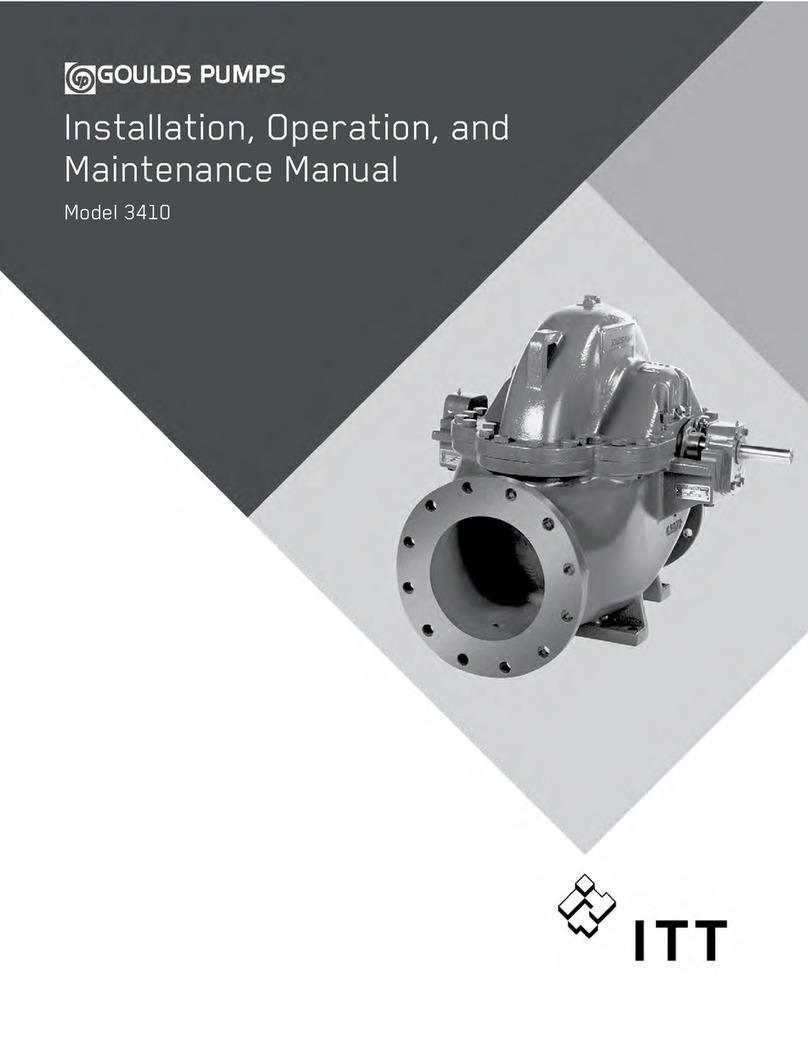 ITT GOULDS PUMPS 3410 Installation, operation and maintenance manual