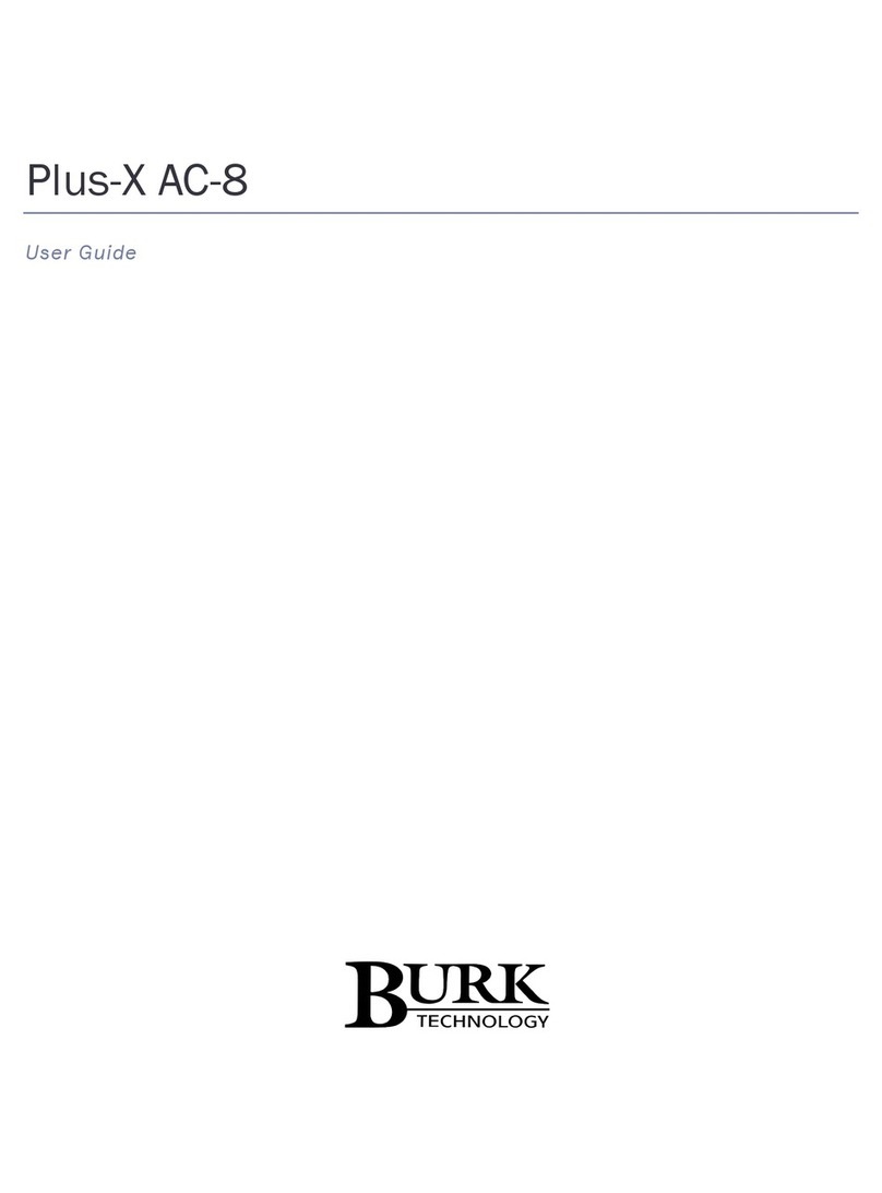 BURK Technology Plus-X AC-8 User manual