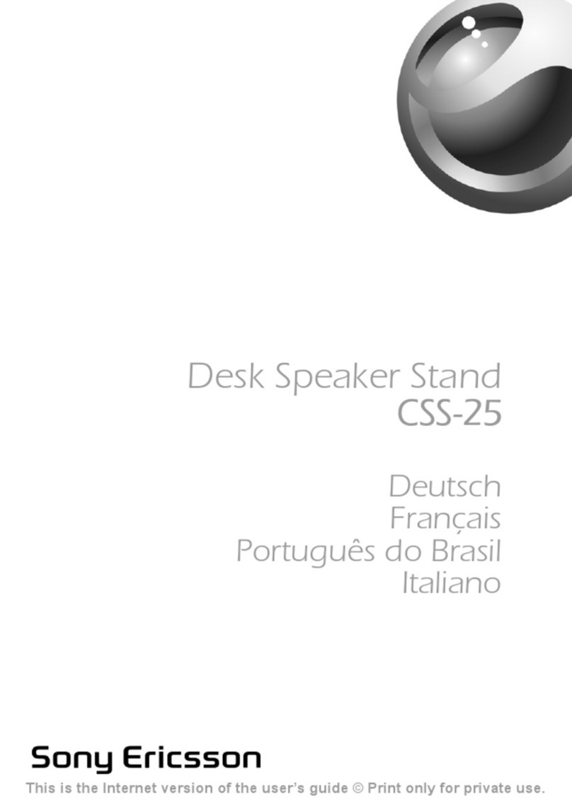 Sony Ericsson CSS-25 User manual