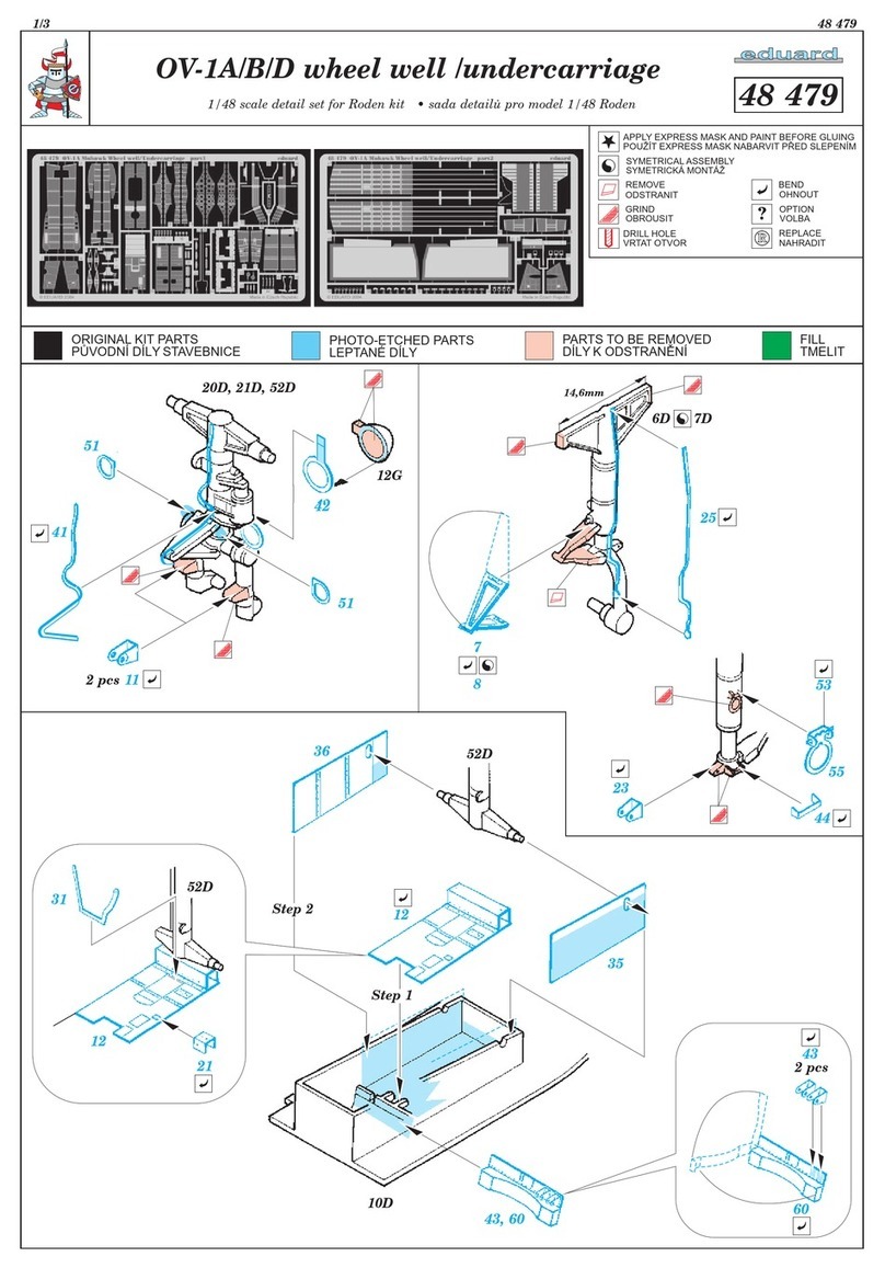 Eduard OV-1A/B/D wheel well /undercarriage manual
