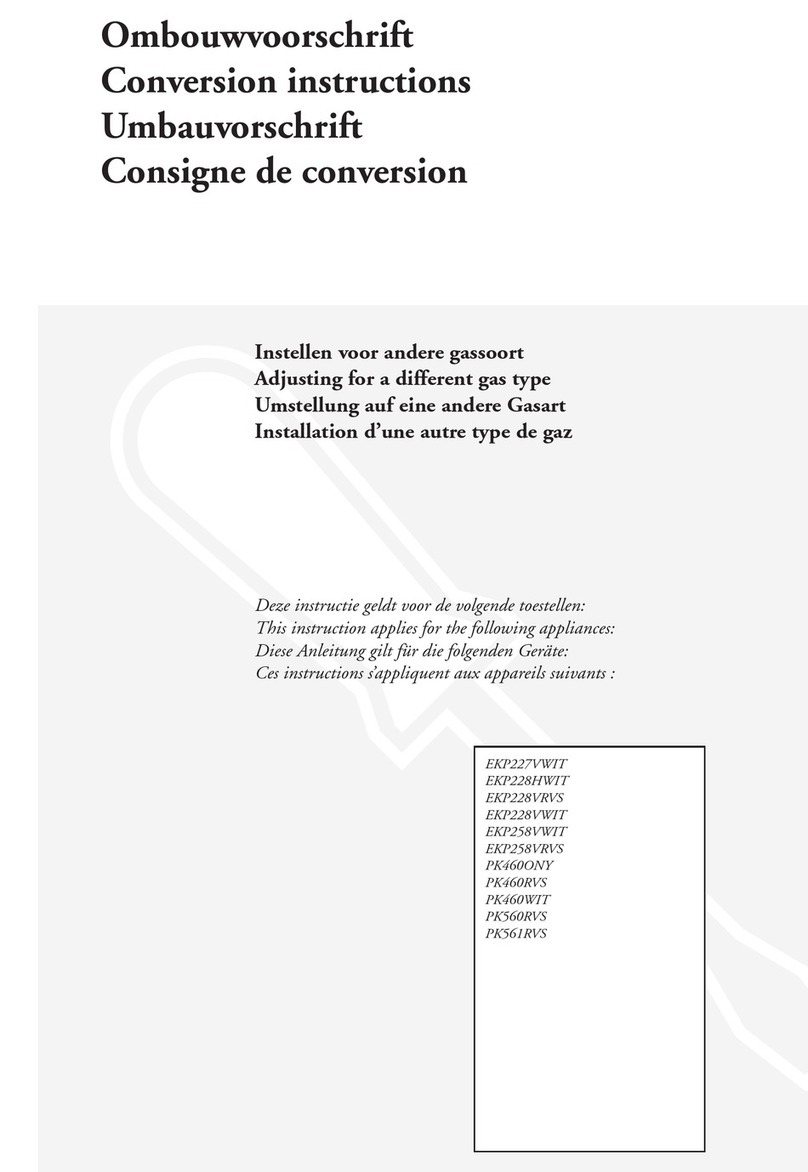 Atag EKP227VWIT User manual