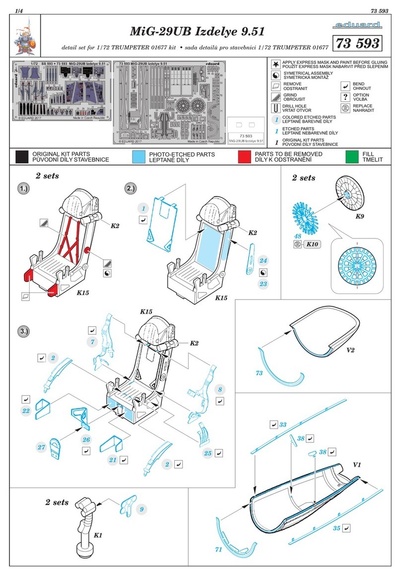 Eduard MiG-29UB Izdelye 9.51 manual