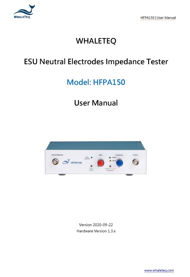 WHALETEQ HFPA150 User manual