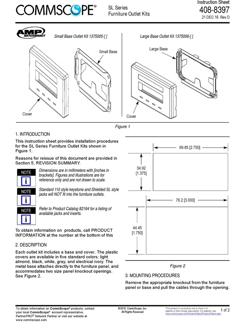 CommScope AMP NETCONNECT SL Series instruction sheet