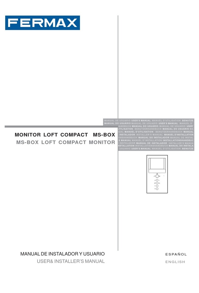Fermax MS-BOX User& installer's manual