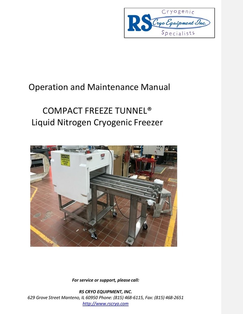 RS COMPACT FREEZE TUNNEL Operation and maintenance manual