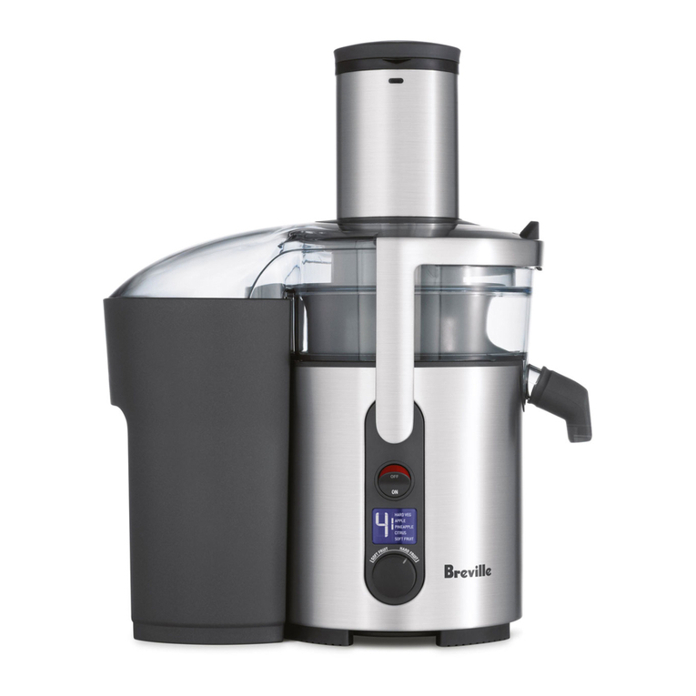 Breville Froojie Juice Fountain BJE520 Instruction book