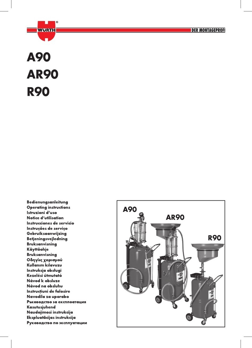 Würth A90 operating instructions