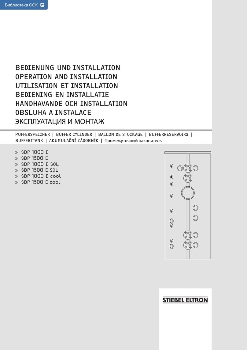 STIEBEL ELTRON SBP 1000 E Operation and installation