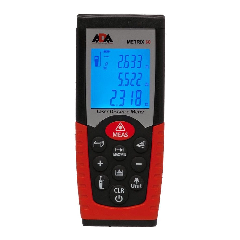 ADA INSTRUMENTS Metrix 60 operating manual