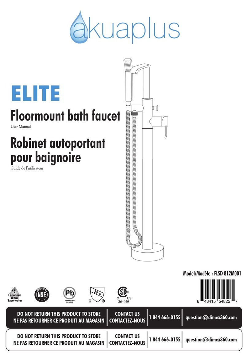 Akuaplus ELITE FLSD 812M001 User manual