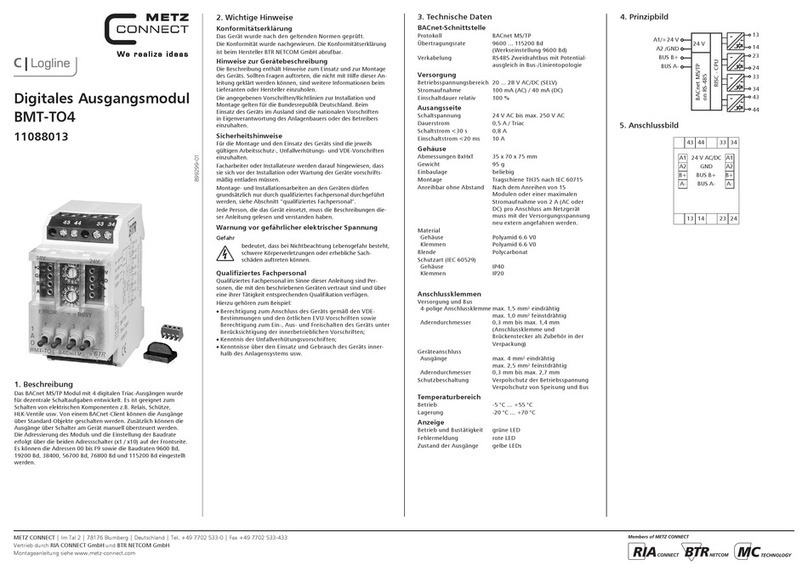 Metz Connect BMT-TO4 manual