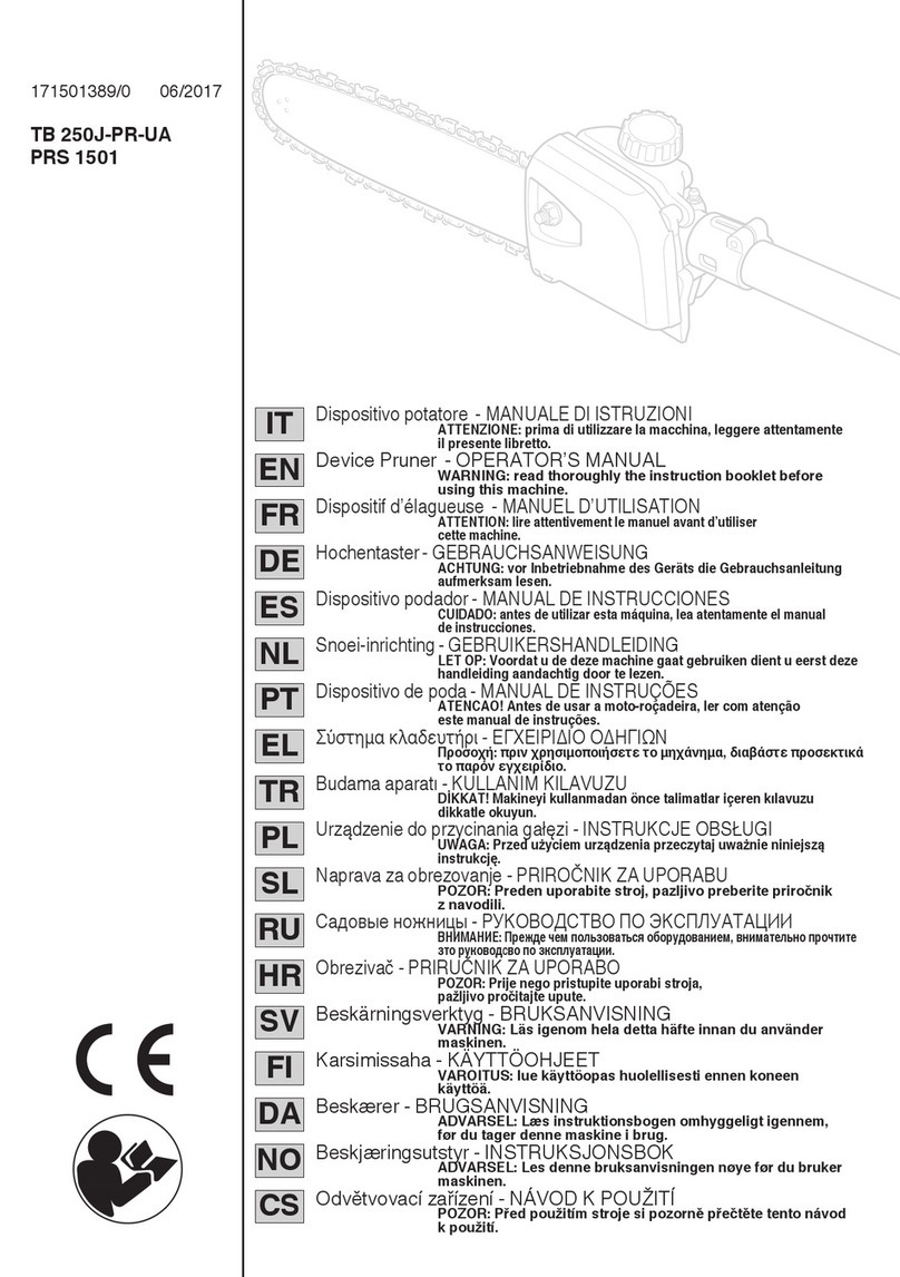 ST. SpA TB 250J-PR-UA Operator's manual