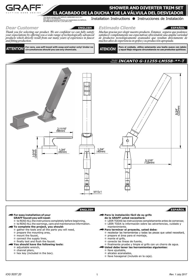 Graff INCANTO G-11255-LM55B T Series User manual