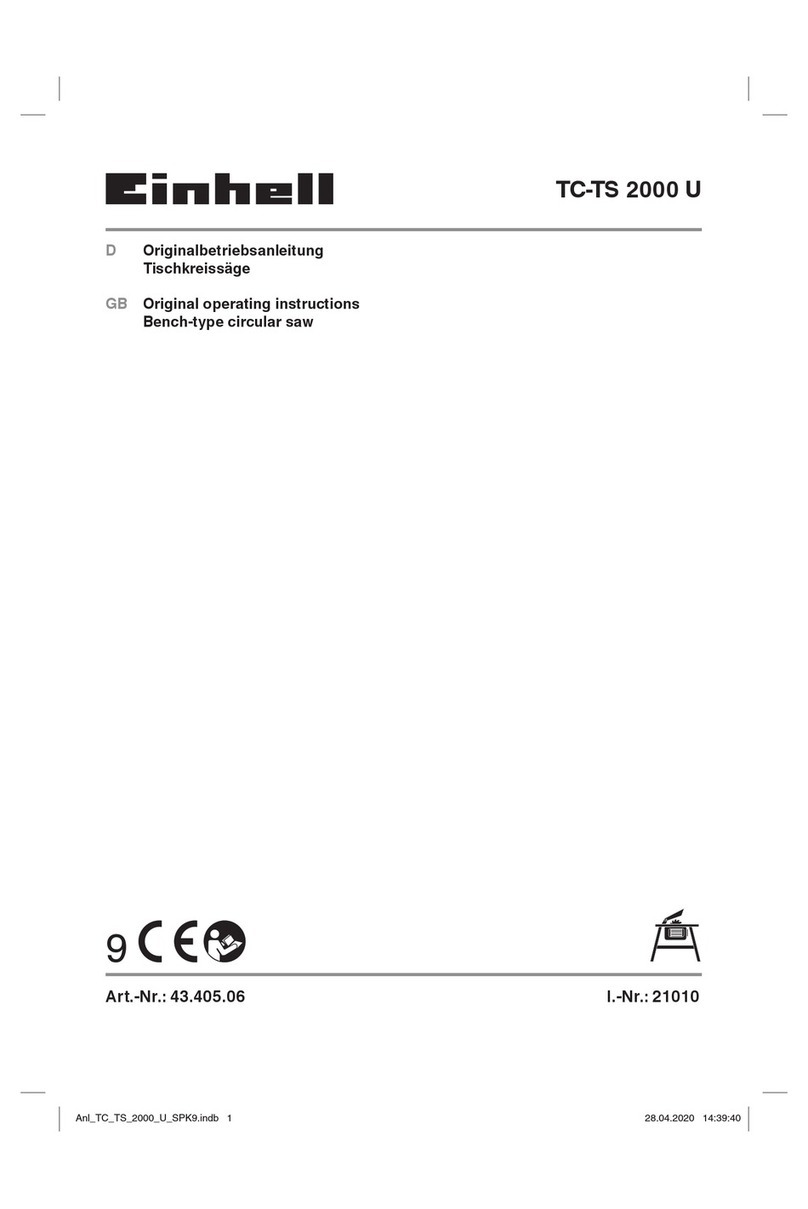 EINHELL TC-TS 2000 U User manual