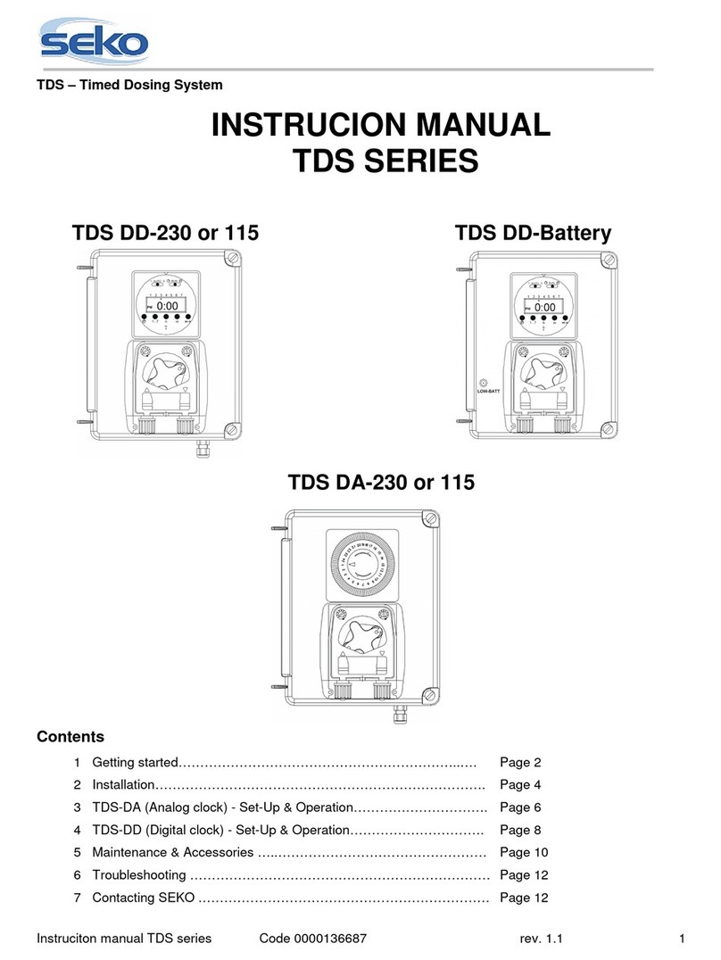 Seko TDS Series User manual