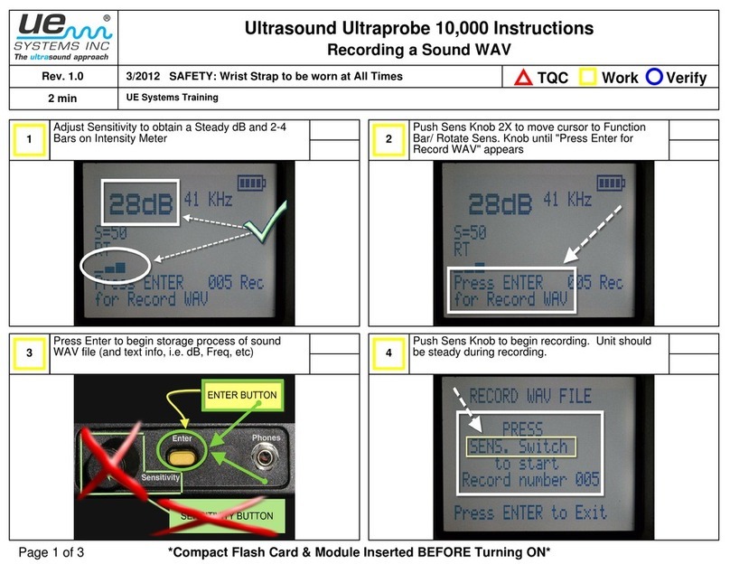 UE Systems ULTRAPROBE 10000 User manual