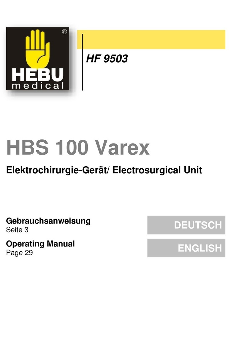 HEBU medical HBS 100 Varex operating manual