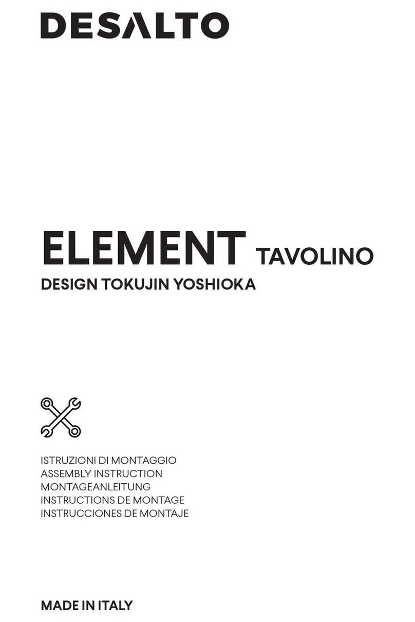 Desalto Element Tavolino Assembly instruction Desalto Element Tavolino Assembly instruction