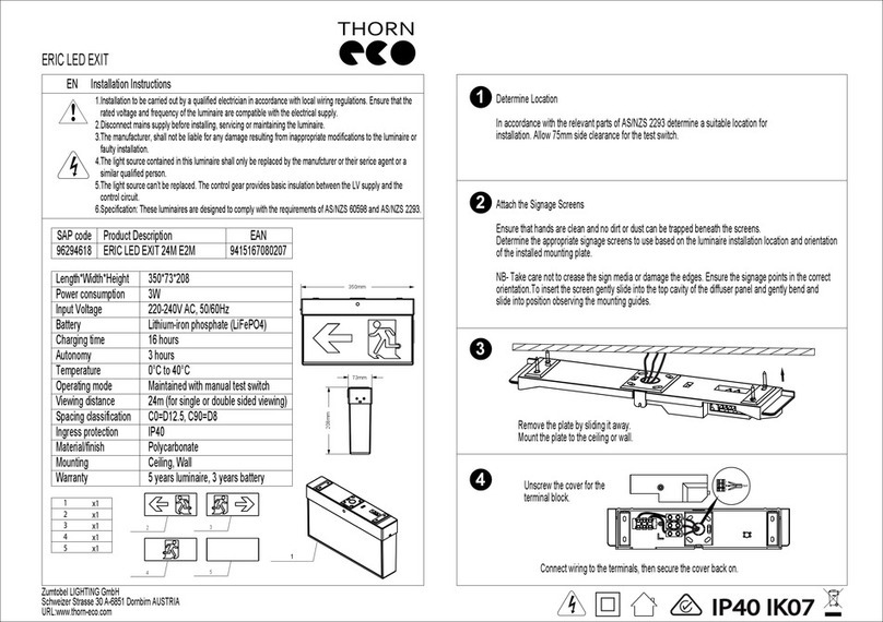 Thorn ERIC User manual
