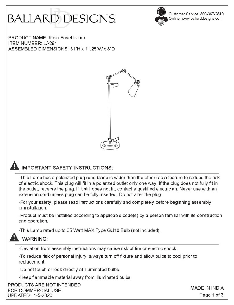 Ballard Designs Klein Easel quick start guide