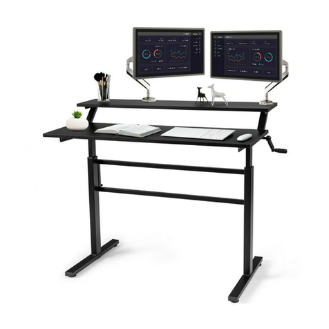 Costway Crank Adjustable Standing Desk HW65656 User manual Costway Crank Adjustable Standing Desk HW65656 User manual