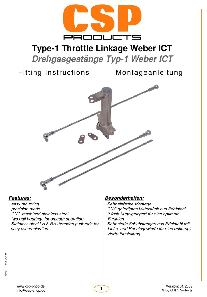 CSP Products Weber ICT User manual