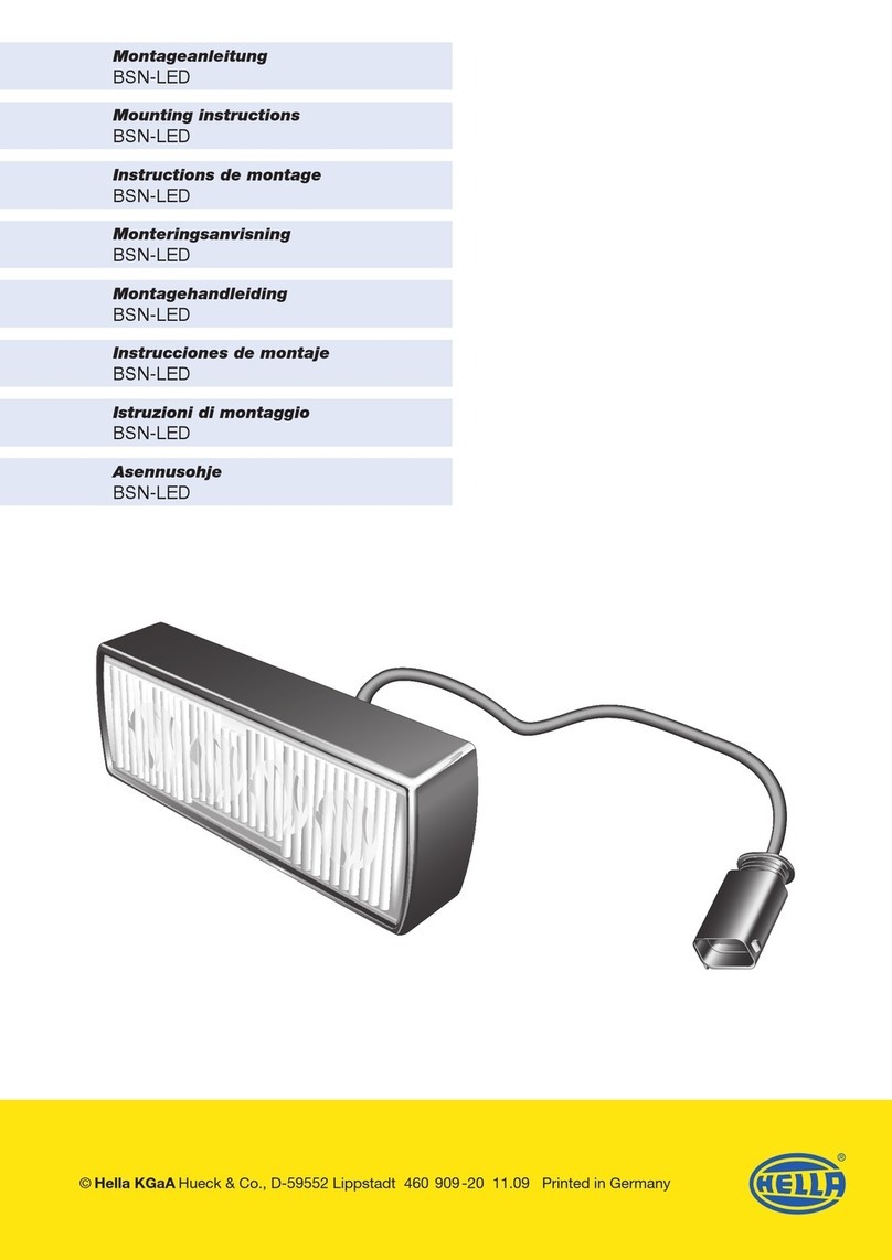Hella BSN-LED Mounting instructions