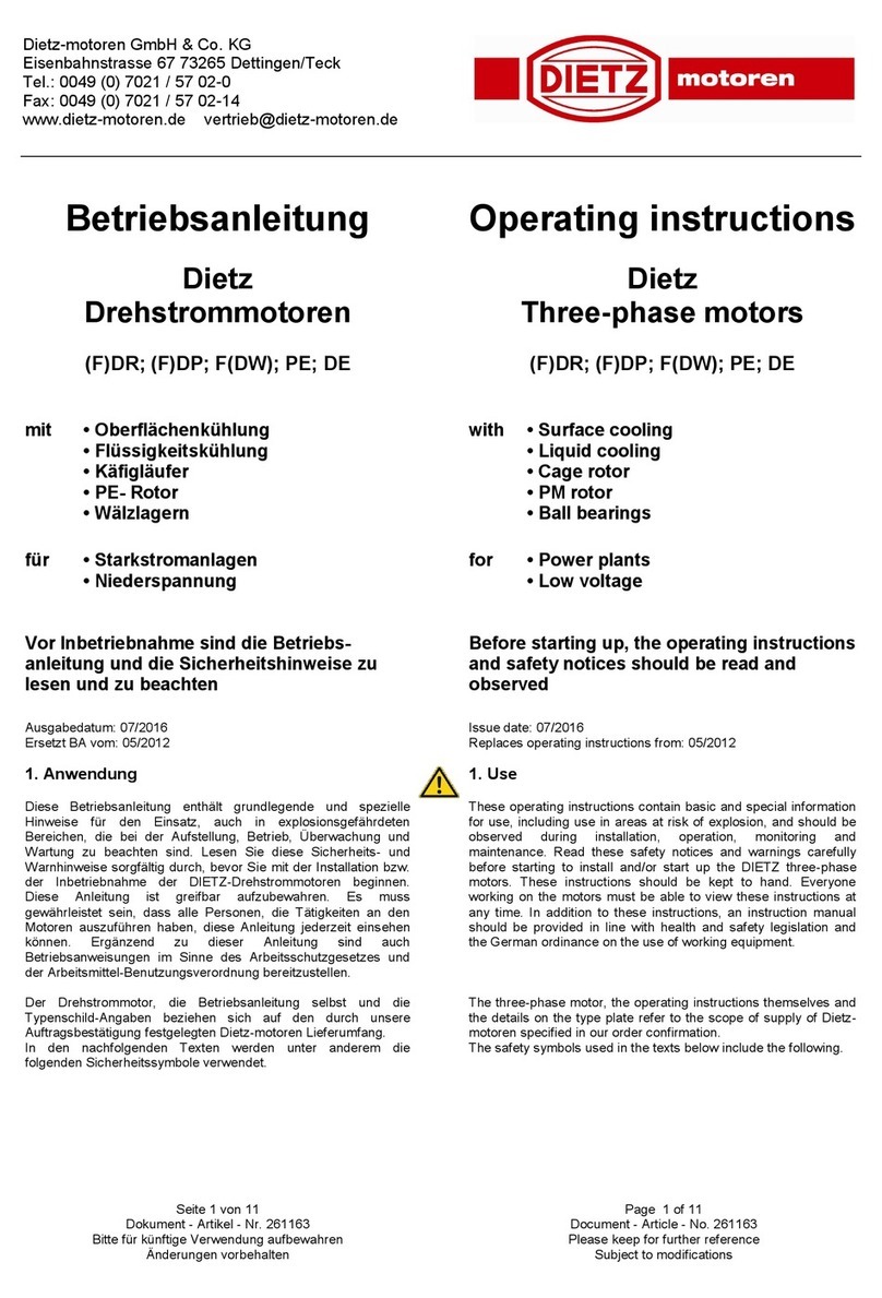 Dietz FDR112MC/2A operating instructions