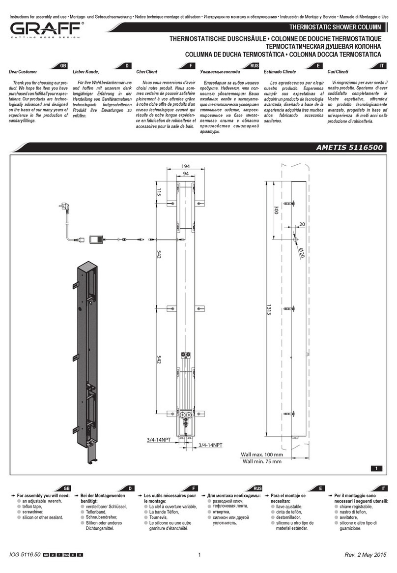 Graff AMETIS E-8755 Operator's manual
