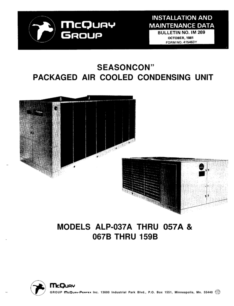 McQuay SEASONCON ALP-037A User manual