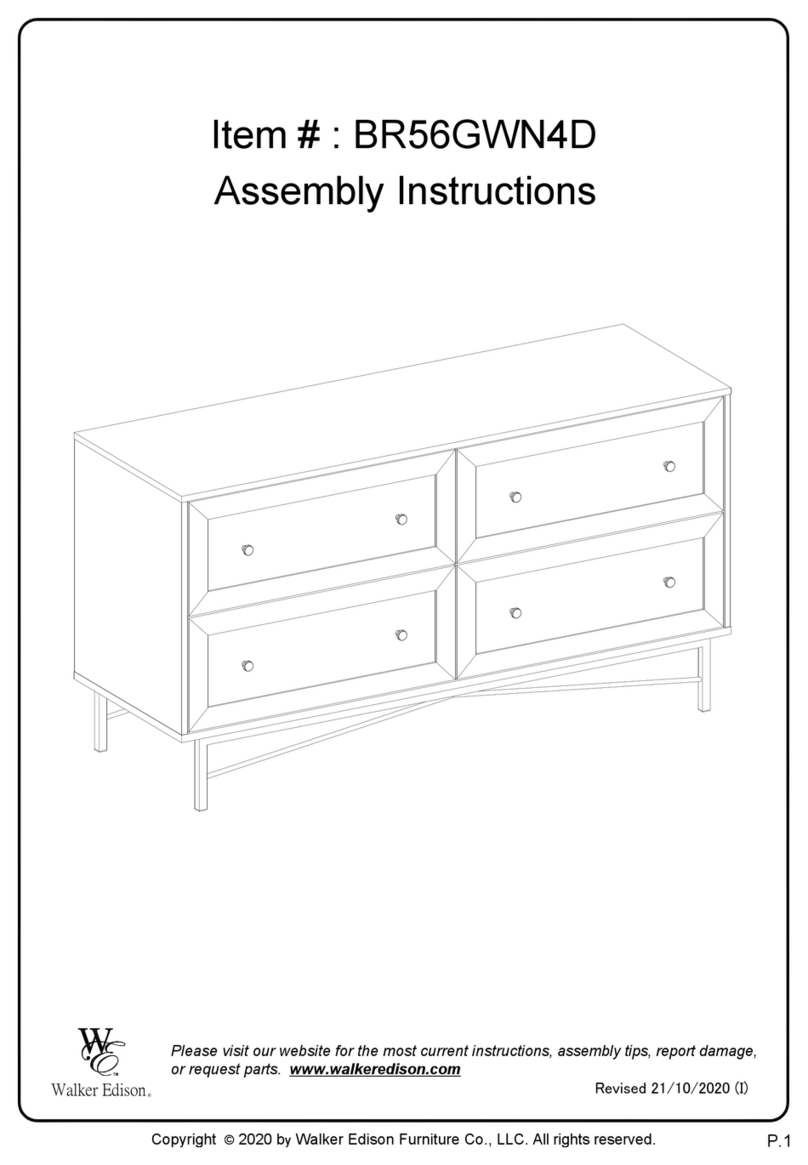 Walker Edison BR56GWN4D User manual Walker Edison BR56GWN4D User manual