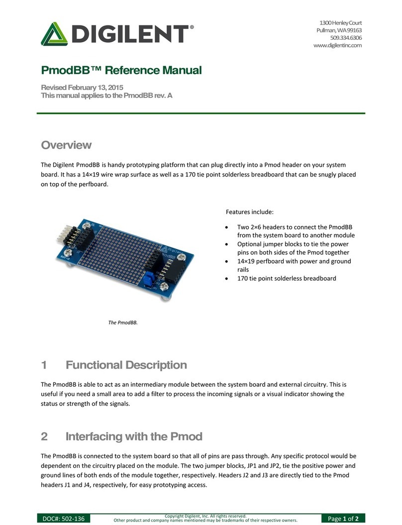 Digilent PmodBB Reference manual
