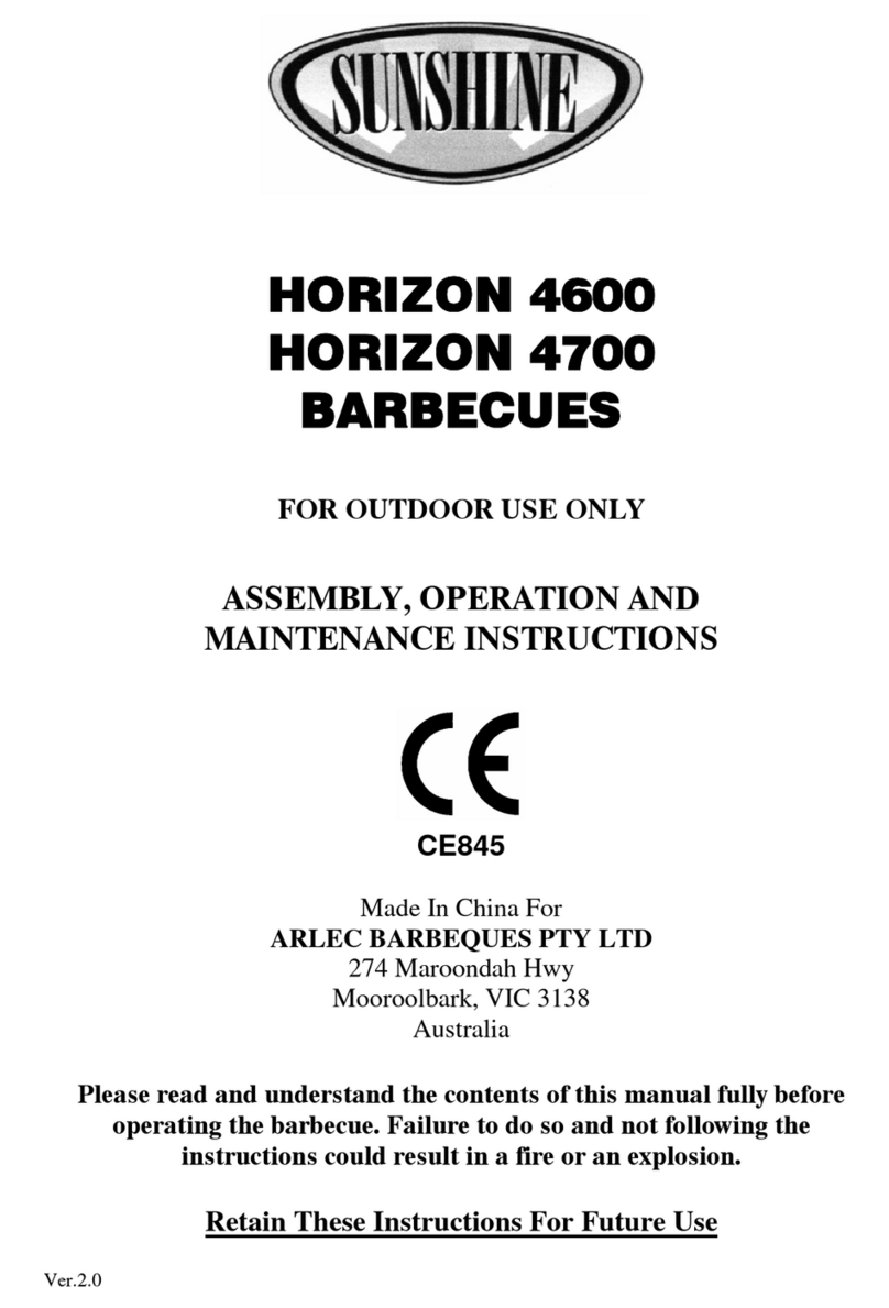 Sunshine HORIZON 4600 Assembly, operation and maintenance instructions