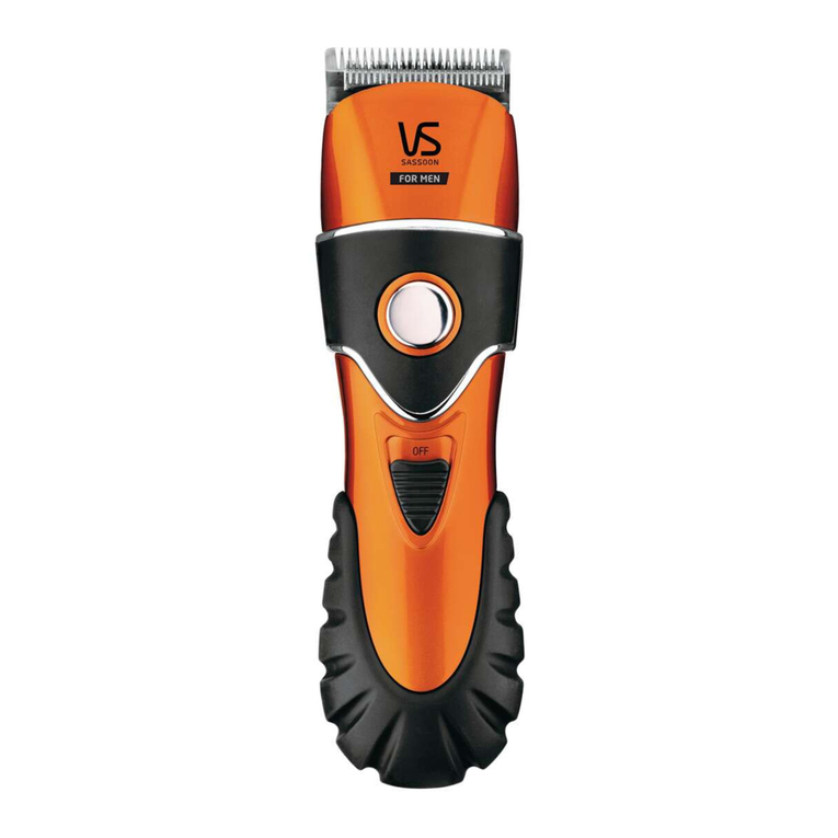 VS Sassoon THE RUGGED COMMANDER User manual