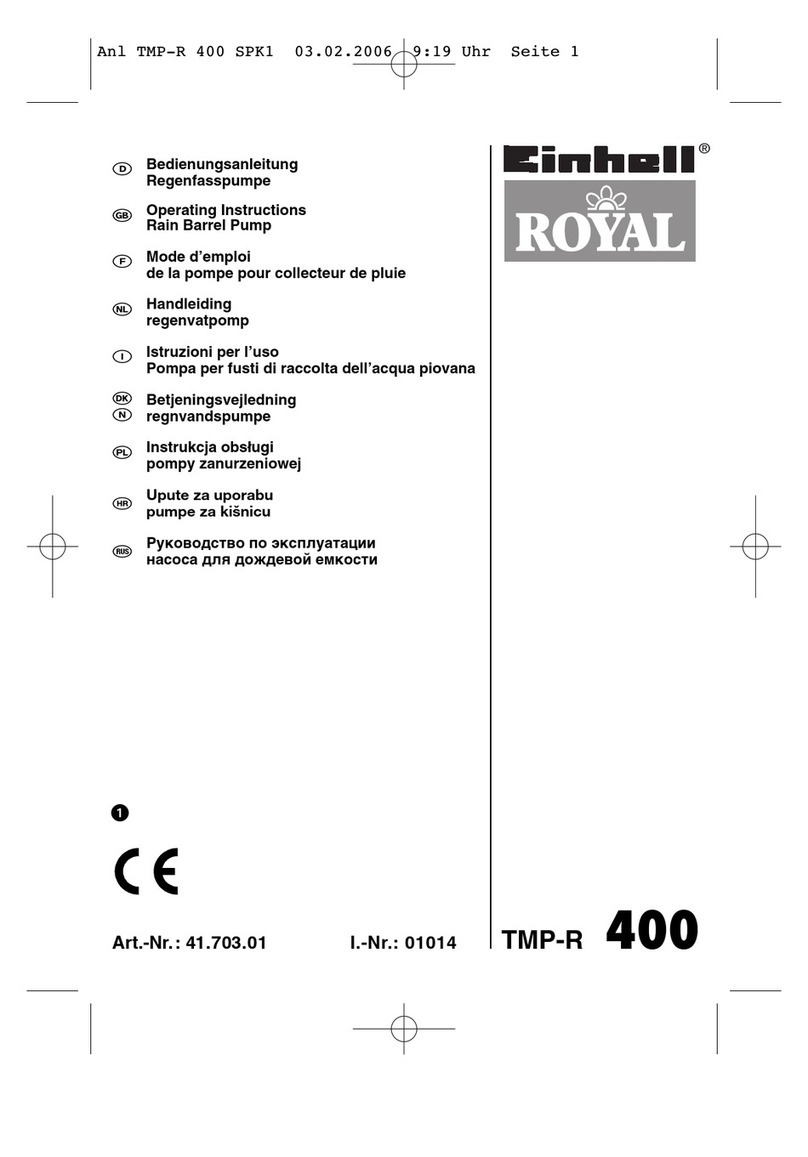Einhell Royal TMP-R 400 operating instructions
