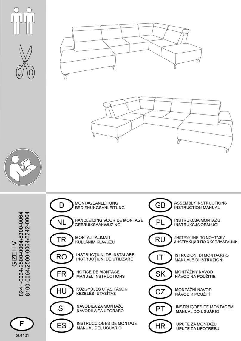 SIT&MORE GIZEH V 8241-0064 Assembly Instructions Instruction Manual